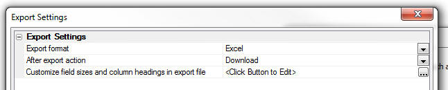 List Export Customizefieldsproperty